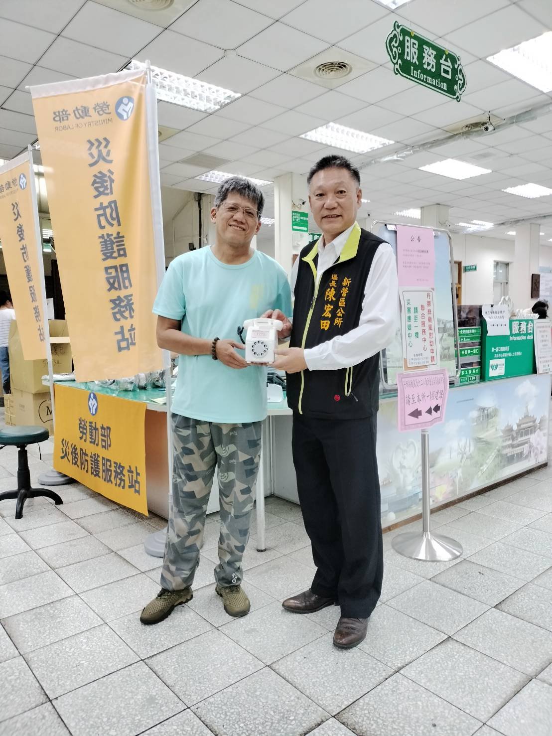 20250827拜訪新營區區長陳宏田